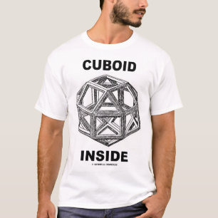 Cuboid Inside (Leonardo da Vinci-ontwerp) T-shirt