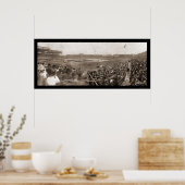 Cubs tegen White Sox Photo 1909 Poster (Keuken)