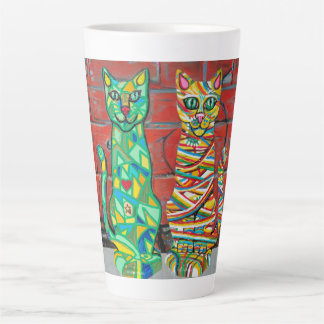 Cuby Cats beroemd gemaakt door Laura Gail Sweeney Latte Mok