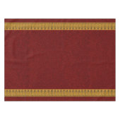 Cucamonga Table Cloth Maroon and Gold Tafelkleed (Voorkant (Horizontaal))