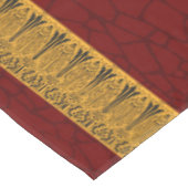 Cucamonga Table Cloth Maroon and Gold Tafelkleed (Gekanteld)