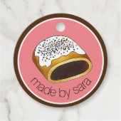 Cuccidati Italiaanse kerstvijgen koekjes gebakken Bedankjes Labels (Voorkant)