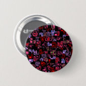 Cuckoo Abstract Ronde Button 5,7 Cm (Voorkant /achterkant)