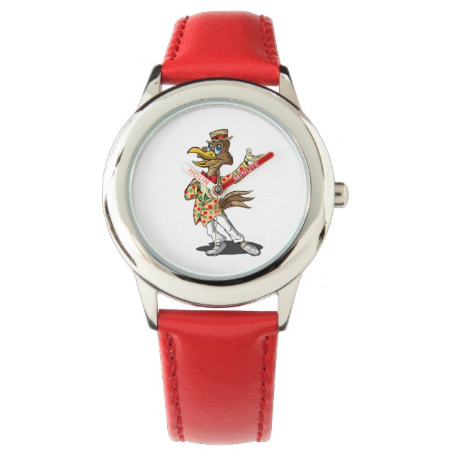 Cuckoo Bird Watch | Qwiznibet Square Junction Horloge (Voorkant)