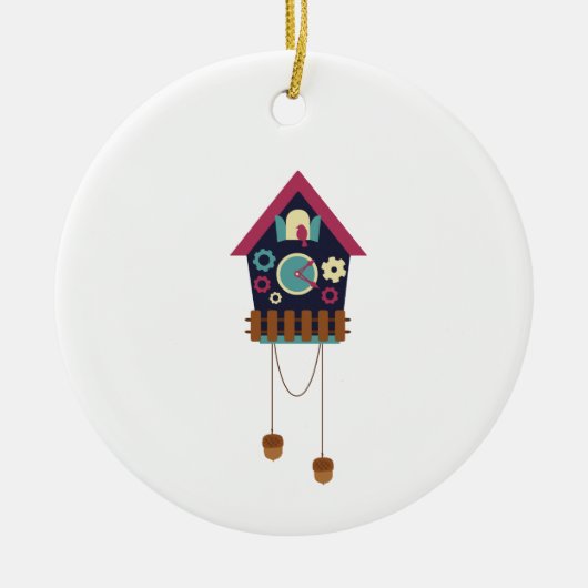 Cuckoo Clock Keramisch Ornament (Voorkant)