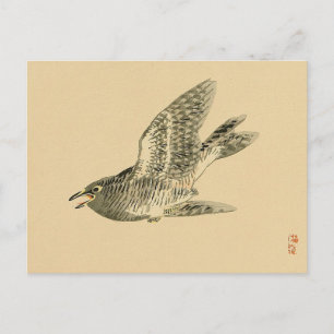 Cuckoo (Japanse kunst) (van Kono Bairei) Briefkaart