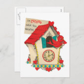 Cuckoo | Vintage Valentine | Carte postale (Devant / Derrière)
