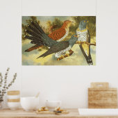 Cuckoo-vogels met een modern Poster (Keuken)