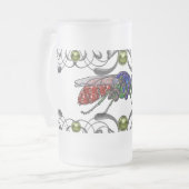 Cuckoo Wasp Matglas Bierpul (Voorkant links)