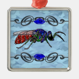 Cuckoo Wasp Metalen Ornament
