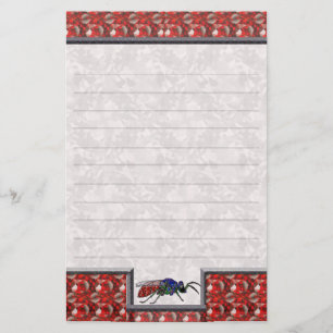Cuckoo Wasp Red Lined Briefpapier