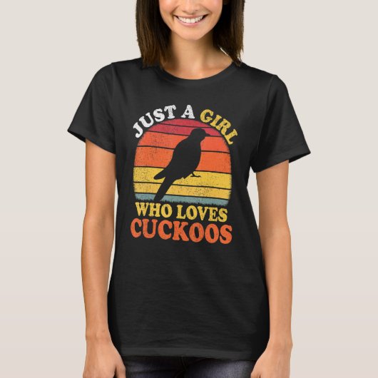 Cuckoos Bird  een meisje dat van Cuckoos houdt T-shirt (Voorkant)