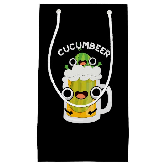 Cucum-bier Grappig Bier Pun Donker BG Klein Cadeauzakje (Voorkant)
