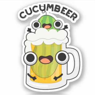 Cucum-bier Grappig Bier Pun Sticker