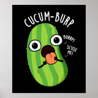 Cucum-boer Grappige Komkommer Woordspeling Donkere