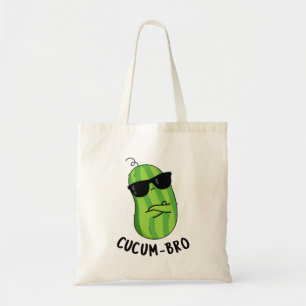 Cucum-bro Funny Veggie Cucumber Pun Tote Bag