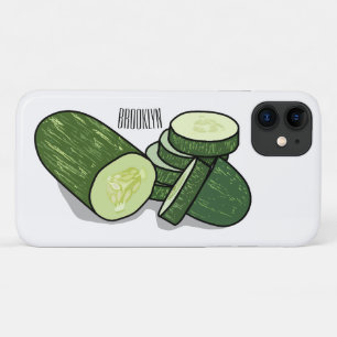 Cucumber cartoon illustratie iPhone 11 hoesje