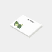 Cucumber cartoon illustratie post-it® notes (Schuin)