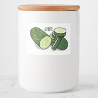 Cucumber cartoon illustratie