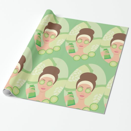 Cucumber Facial Cadeaupapier (Uitgerold)