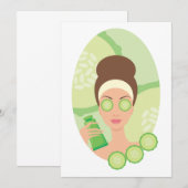 Cucumber Facial Kaart (Voorkant / Achterkant)