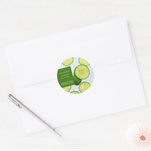 Cucumber Facial Mask Label (Envelop)