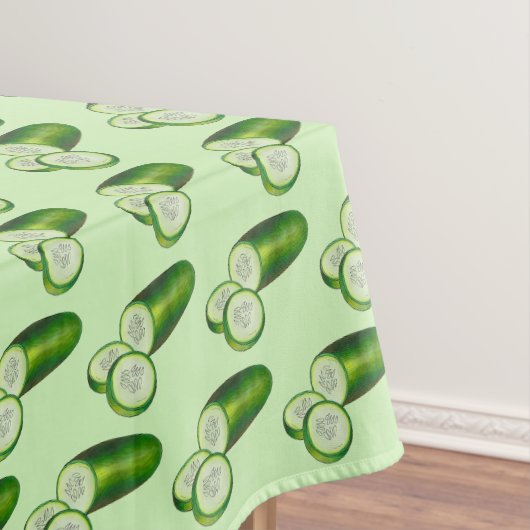 Cucumber Fresh Green Summer Vegetable Veggie Veg Tafelkleed (Voorbeeld)
