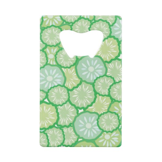 Cucumber grappig patroon kredietkaart flessenopener (Achterkant)
