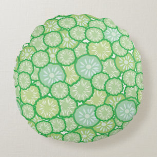Cucumber grappig patroon rond kussen