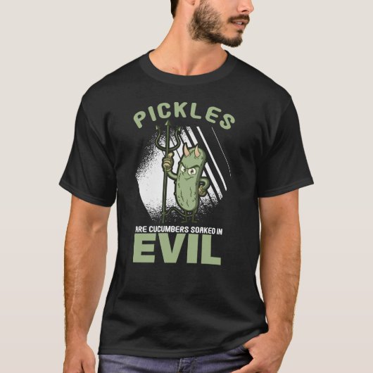 Cucumber Pickles Pickles Cucumbers Soked Evil T-shirt (Voorkant)