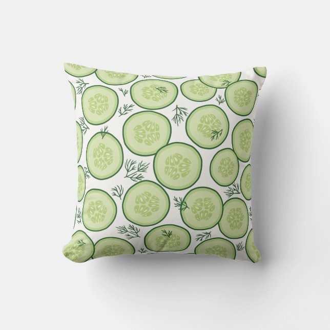 Cucumber Salad Kussen (Voorkant)