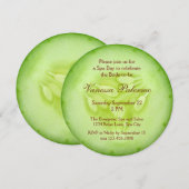 Cucumber Spa Bridal Shower Uitnodiging (Voorkant / Achterkant)