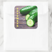 Cucumber Square Sticker (Tas)