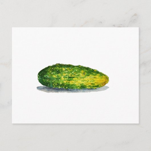 Cucumber-waterverf Briefkaart (Voorkant)