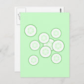 Cucumberplakken. Briefkaart (Voorkant / Achterkant)