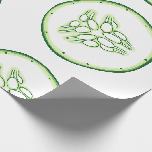Cucumberplakken patroon cadeaupapier (Hoek)