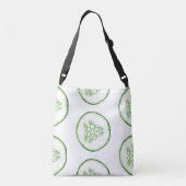Cucumberplakken patroon crossbody tas (Achterkant)
