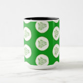 Cucumberplakken patroon mok (Midden)