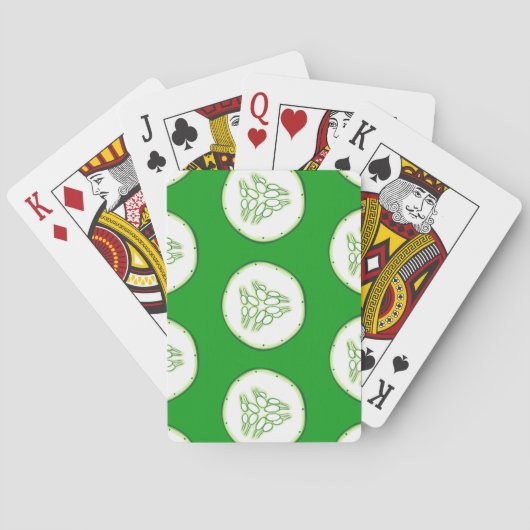 Cucumberplakken patroon pokerkaarten (Achterkant)