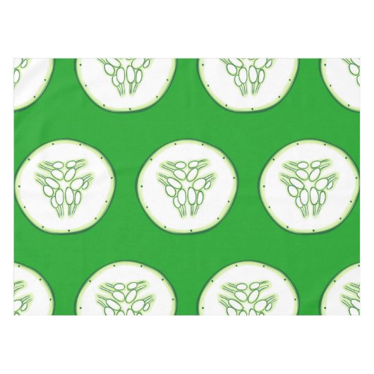 Cucumberplakken patroon tafelkleed (Voorkant (Horizontaal))