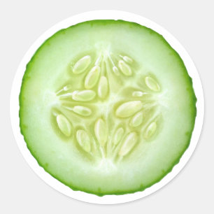 Cucumbersegment Ronde Sticker