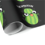 Cucumberzerk Funny Berzerk Cucumber Pun Dark BG Cadeaupapier (Rol Hoek)