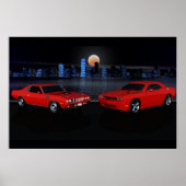 Cuda en Challenger Poster (Voorkant)