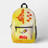 Cuddle Crew School Companion Bedrukte Rugzak (Voorkant)