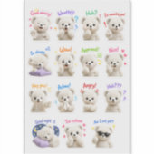 Cuddle Cub – Pack de stickers humeur de nounours m (Devant)