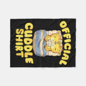 Cuddle Cute Giraffes Couple Valentine's Day  Fleece Deken (Voorkant (Horizontaal))