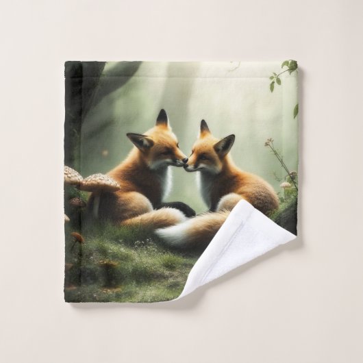 Cuddle Fox dans la forêt de Misty (Gant de toilette)