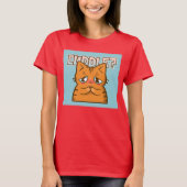 CUDDLE GINGER CHAT FUNNY CUTE T-SHIRTS (Devant)