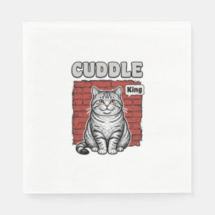 Cuddle King Vintage Katten Shirt Ontwerp_1 Servet