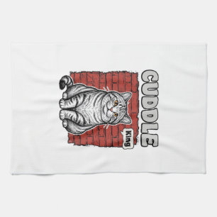 Cuddle King Vintage Katten Shirt Ontwerp_1 Theedoek